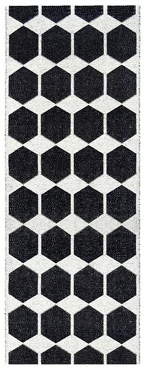 ALFOMBRA ANNA NEGRO 70x300