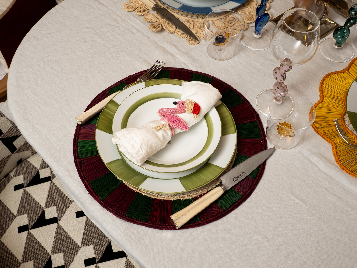 SERVILLETEROS FLAMENCO (PACK X8)