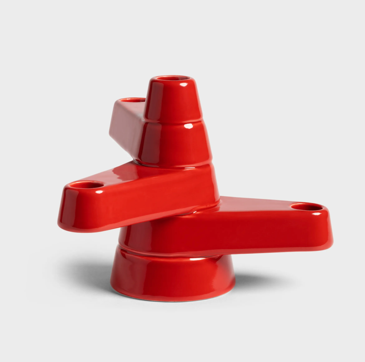 CANDELABRO ROJO (4 VELAS)