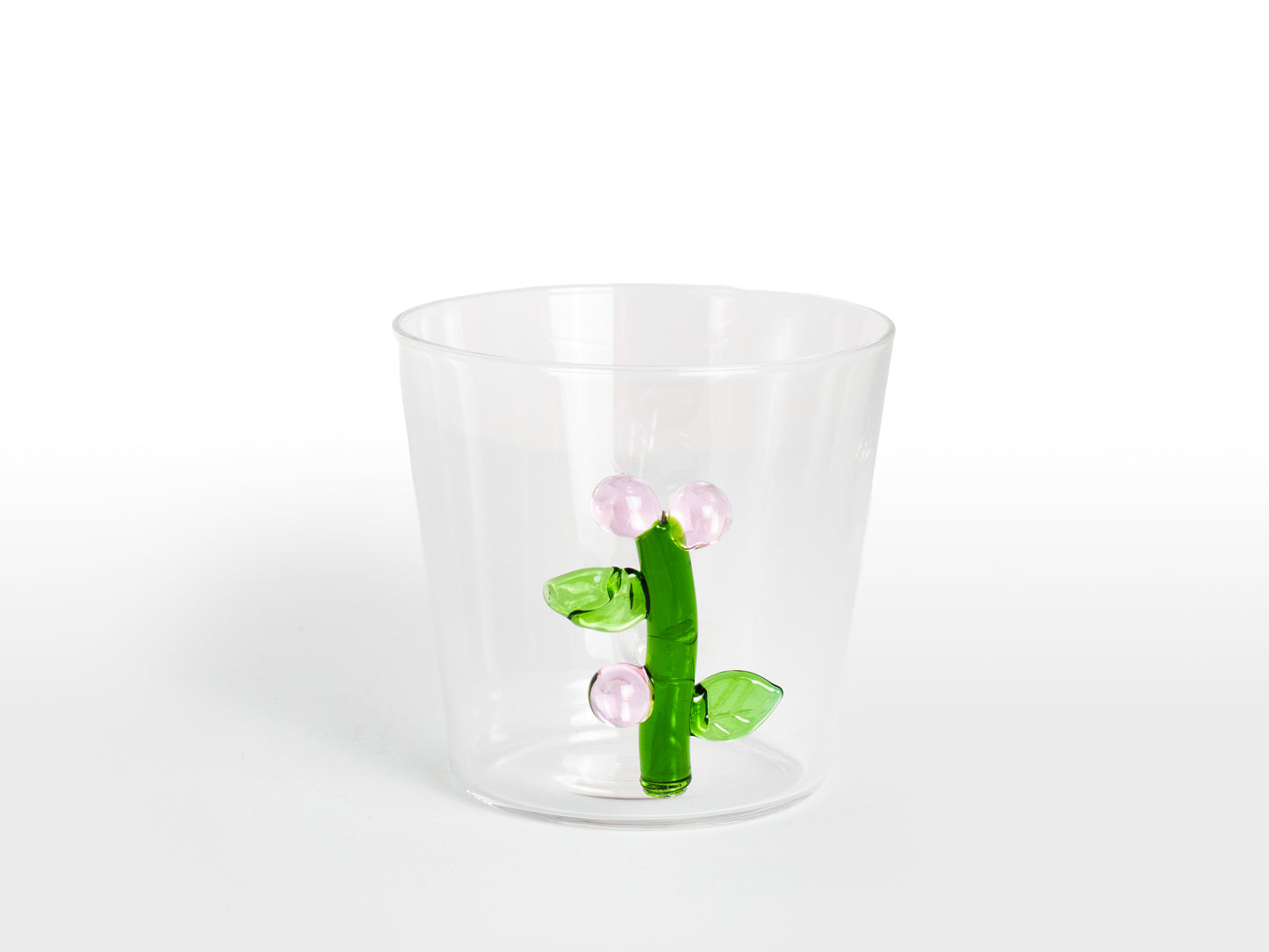 VASO CORTO FLOR ROSA