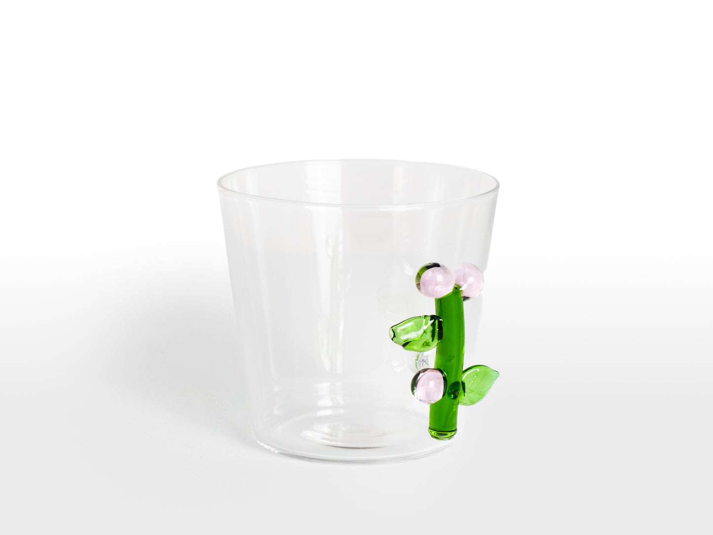 VASO CORTO FLOR ROSA