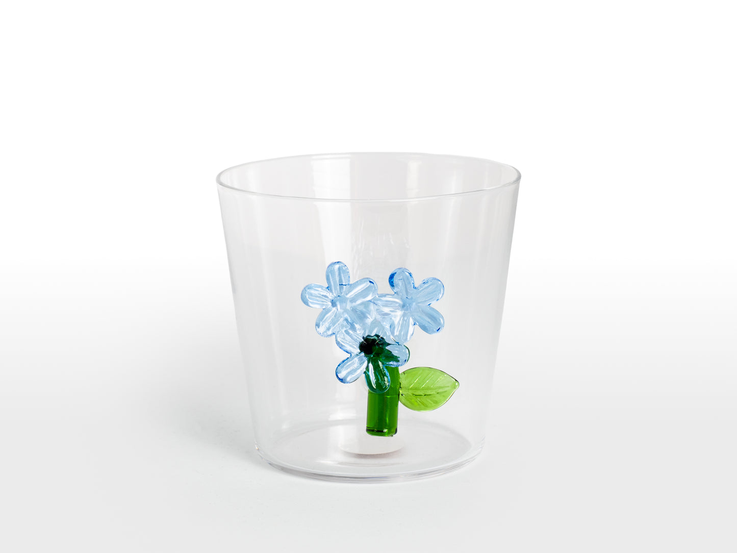 VASO CORTO LIGHT BLUE FLOWER