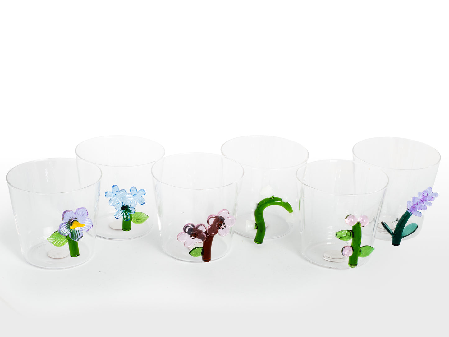 VASO CORTO LIGHT BLUE FLOWER