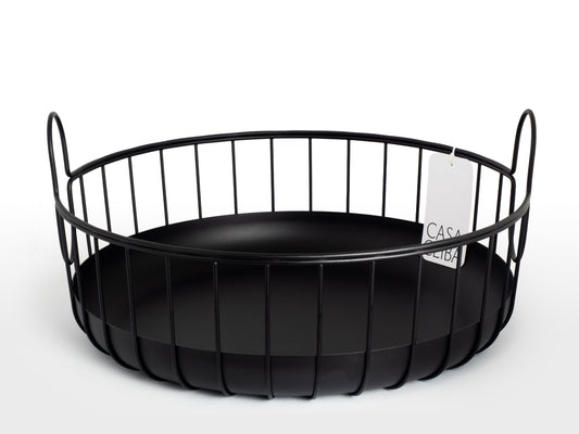 CESTA BAJA INU NEGRA - 38X18cm