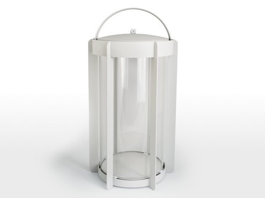 PORTAVELAS FIREFLY GRIS SUAVE ALUMINIO