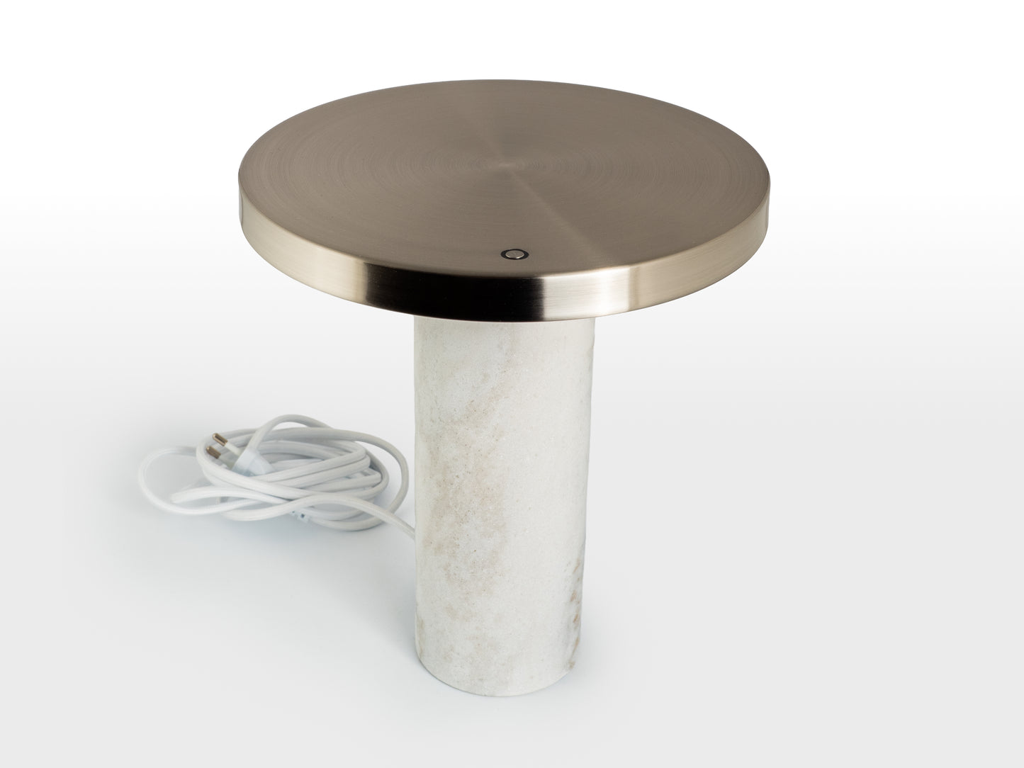 LÁMPARA DE MESA MARMOL BLANCO