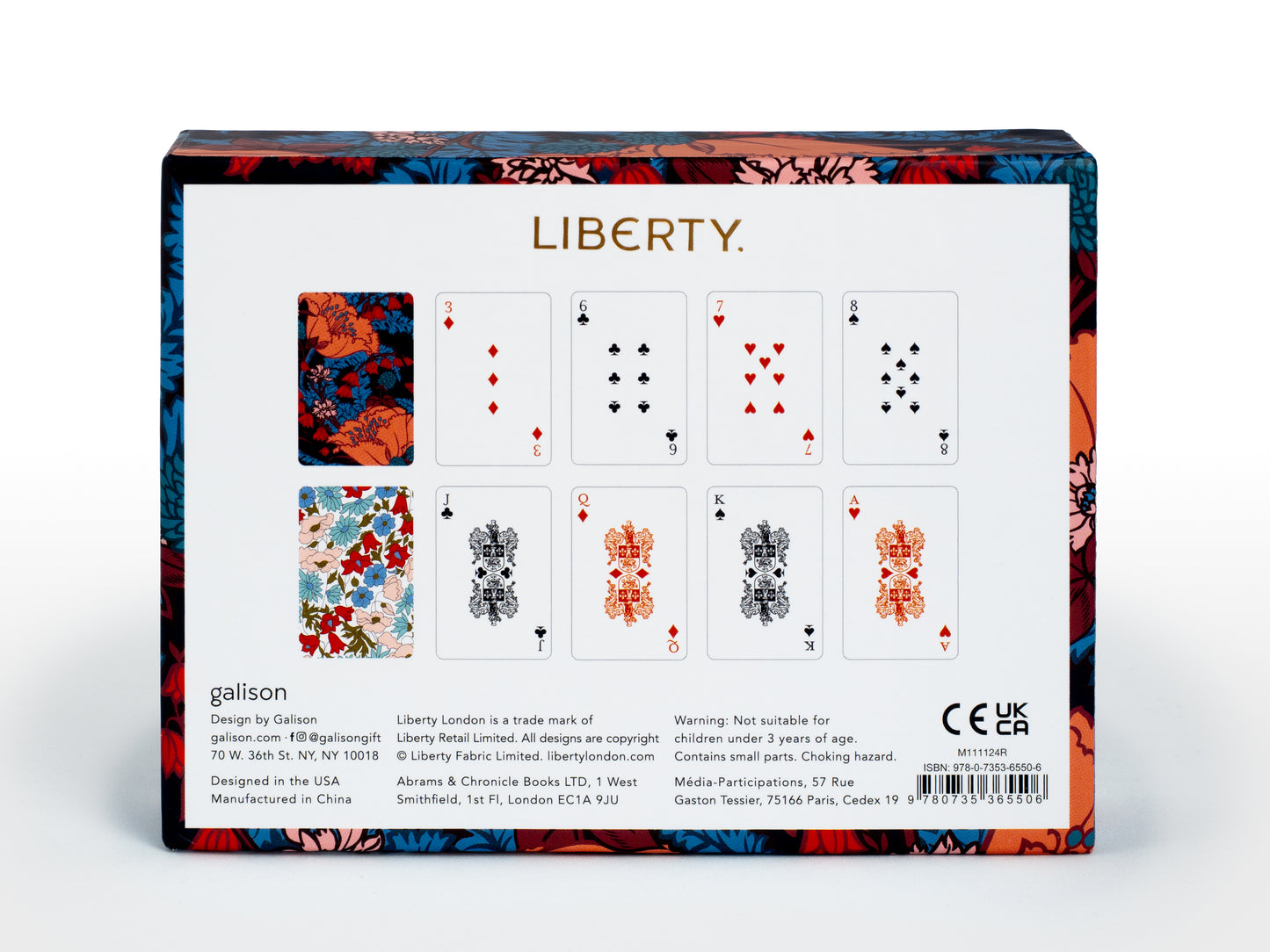 JUEGO - LIBERTY FLORAL PLAYING CARD SET