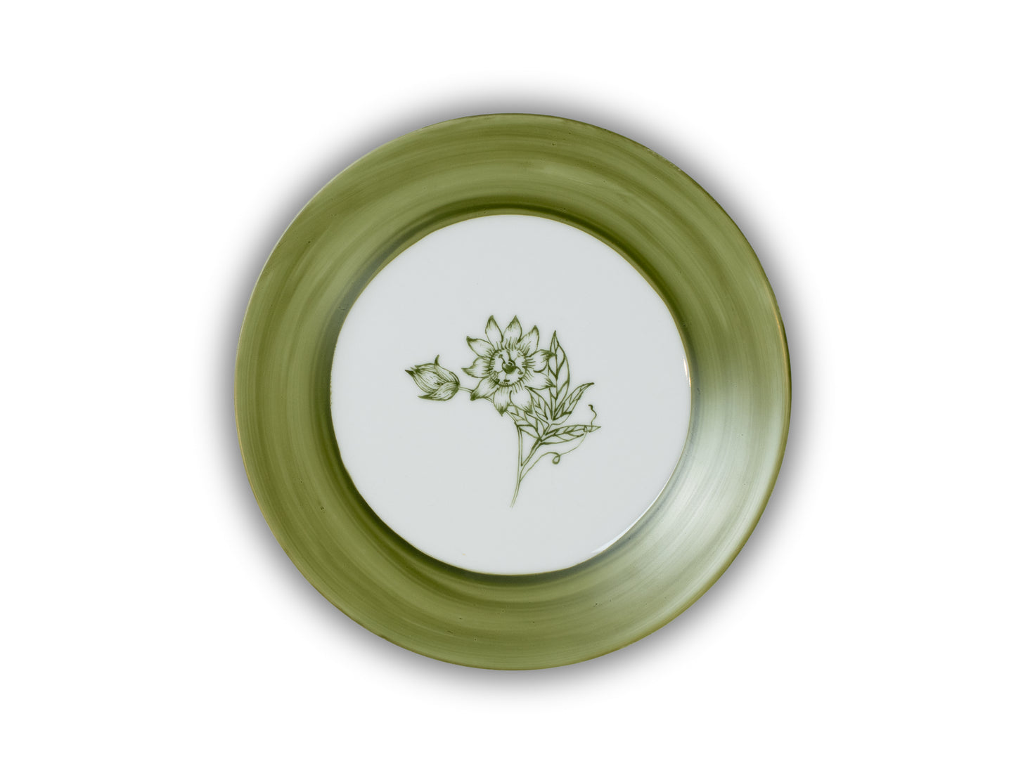 PLATOS POSTRE FLORA (SET X6)