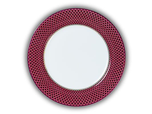 PLATO FLOWER FESTIVAL SCALLOP DARK PINK 26.5cm (SET X6)