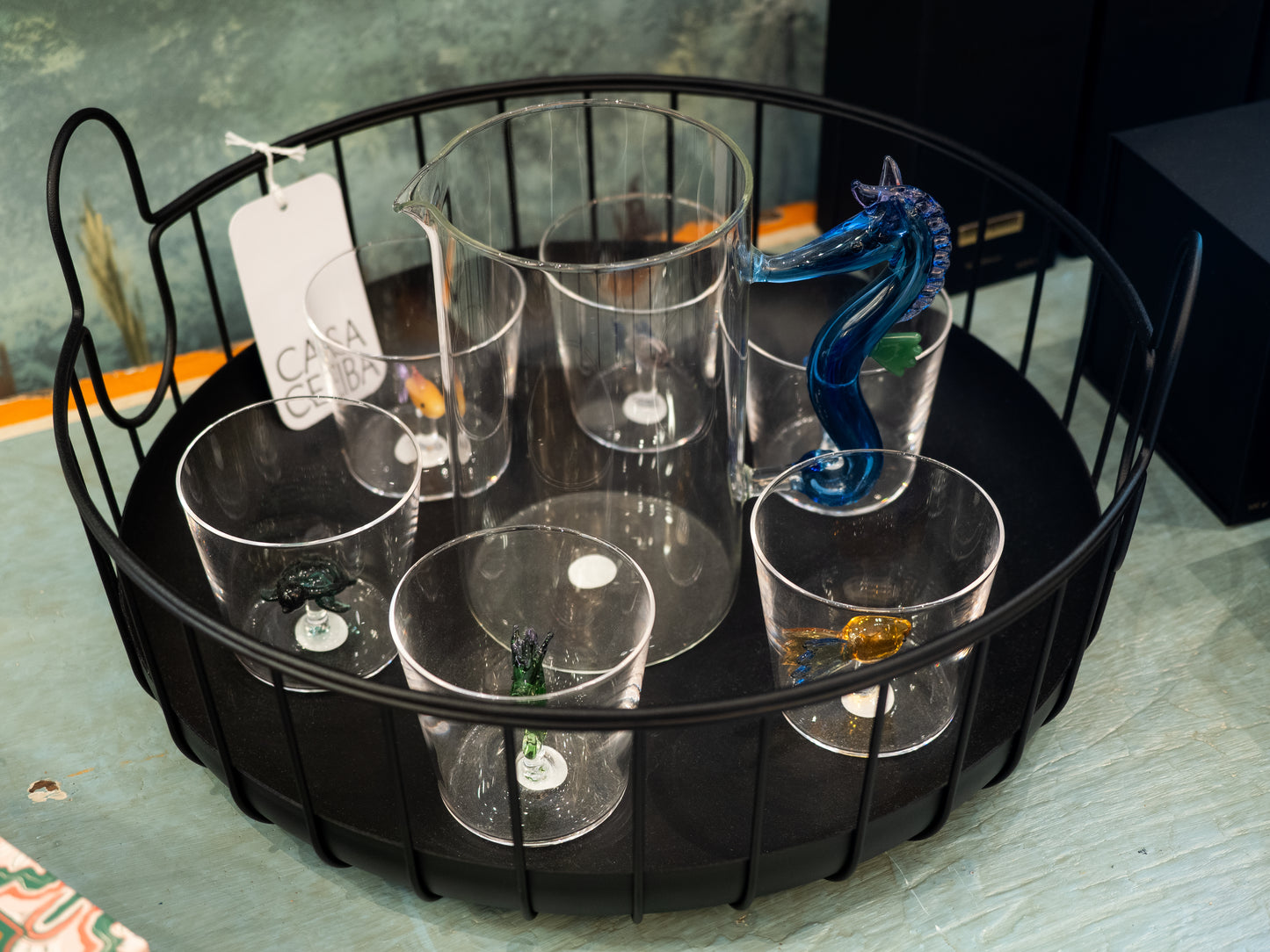 CESTA BAJA INU NEGRA - 38X18cm