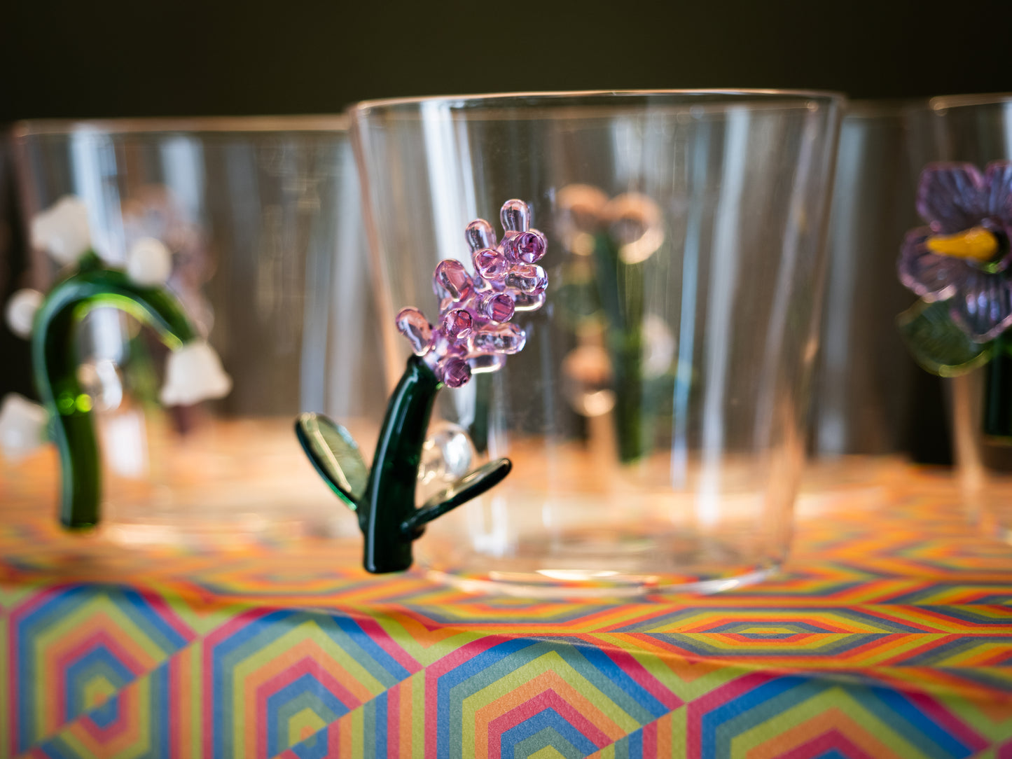 VASO CORTO FLOR LAVANDA