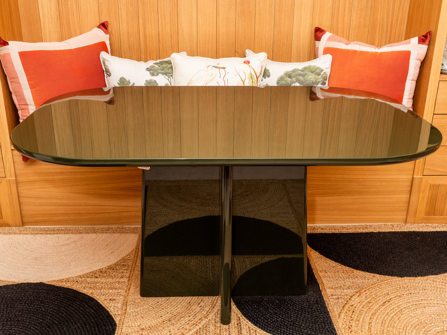 MESA COMEDOR VERDE INGLES