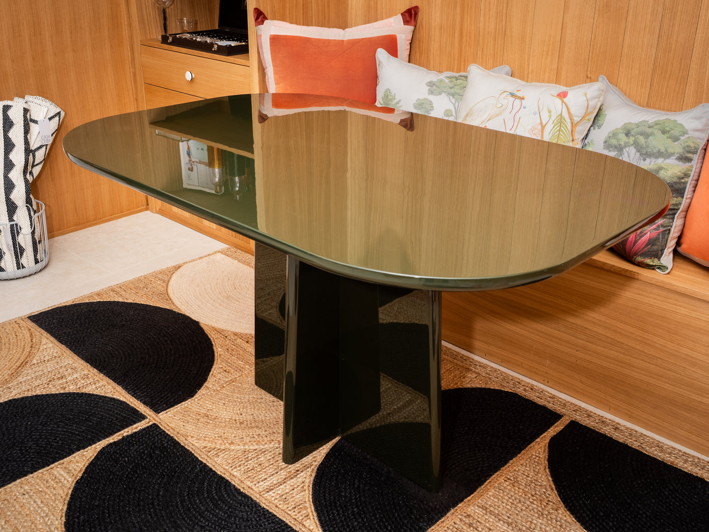 MESA COMEDOR VERDE INGLES