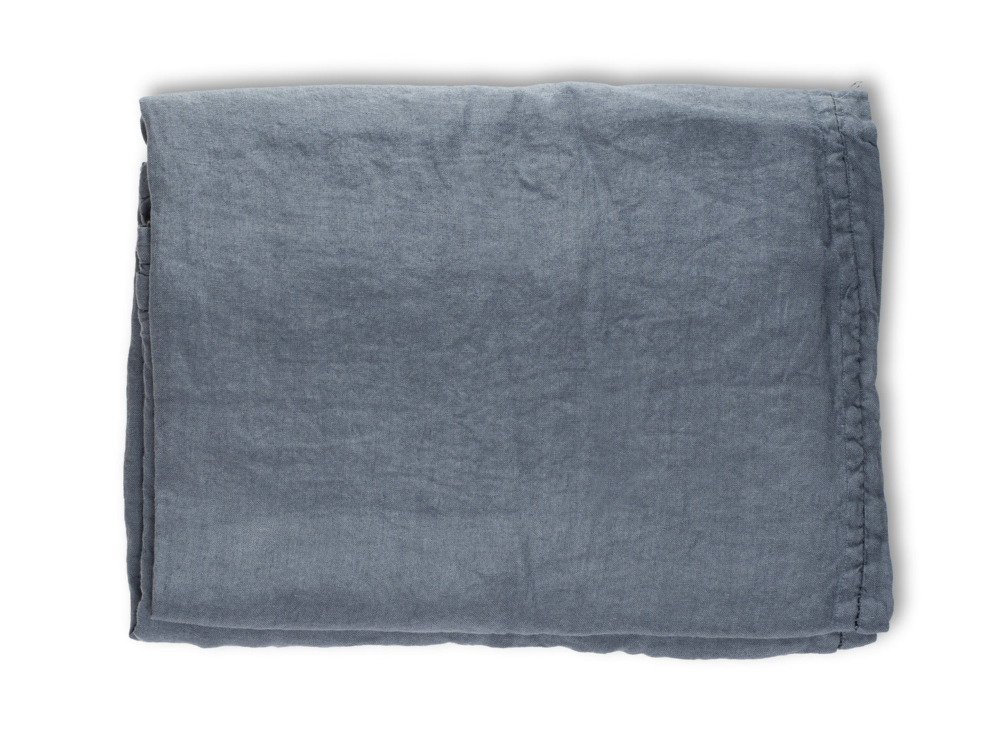 MANTEL LINO LAVADO AZUL PIEDRA (160X250)