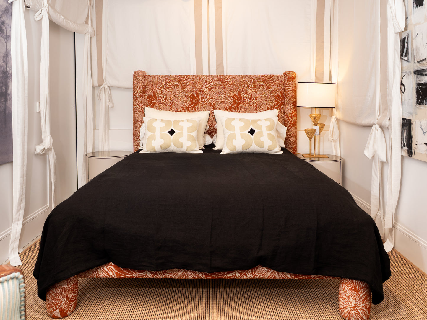 FUNDA NORDICA LINO NEGRO (240X220)