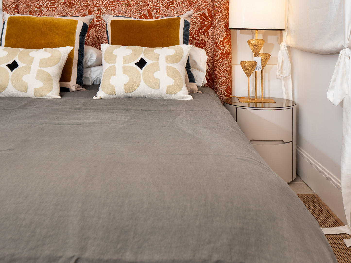 FUNDA NORDICA LINO GRIS PLOMO (280X240)