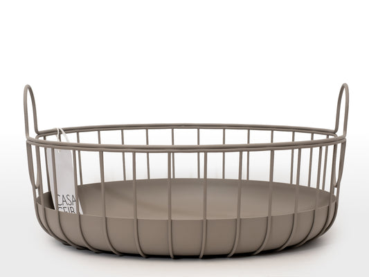 CESTA BAJA INU TAUPE - 38X18cm