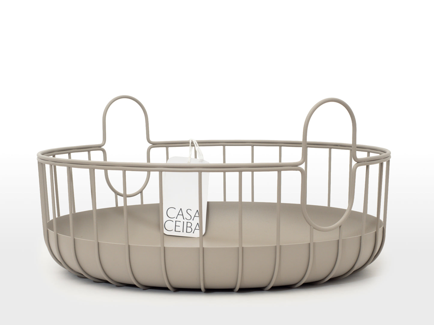 CESTA BAJA INU TAUPE - 38X18cm