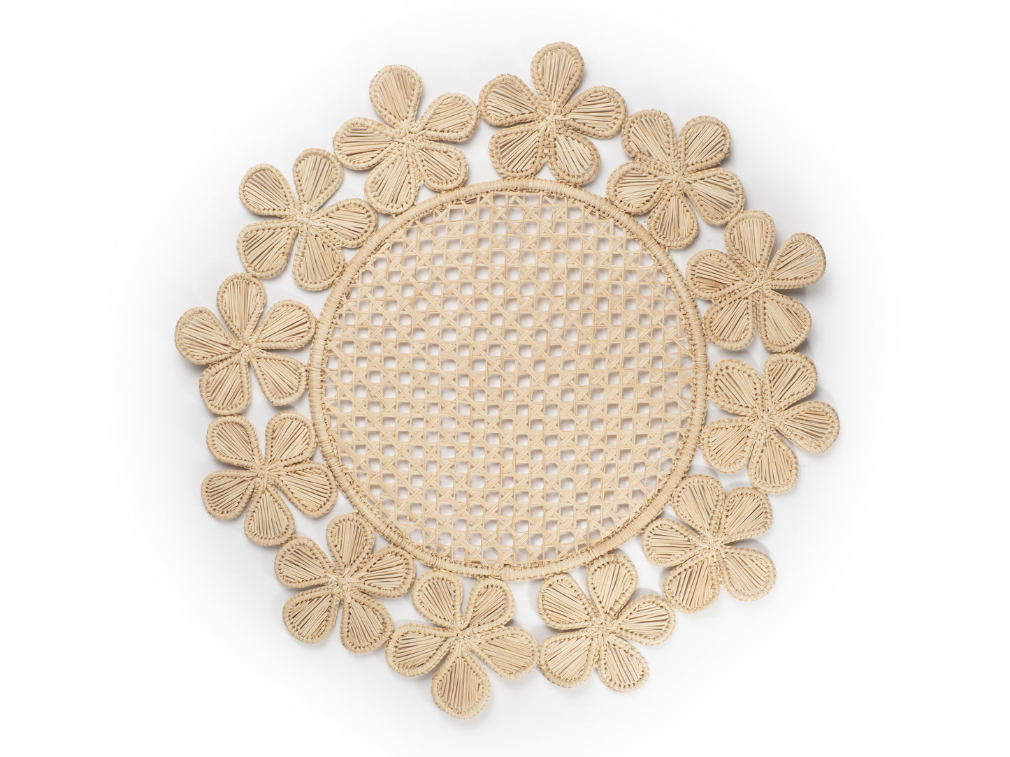 INDIVIDUAL FLORES ALREDEDOR (NATURAL) (PACK X6)