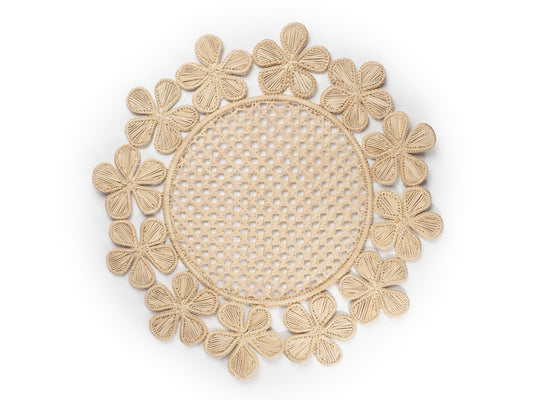 INDIVIDUAL FLORES ALREDEDOR (NATURAL) (PACK X6)