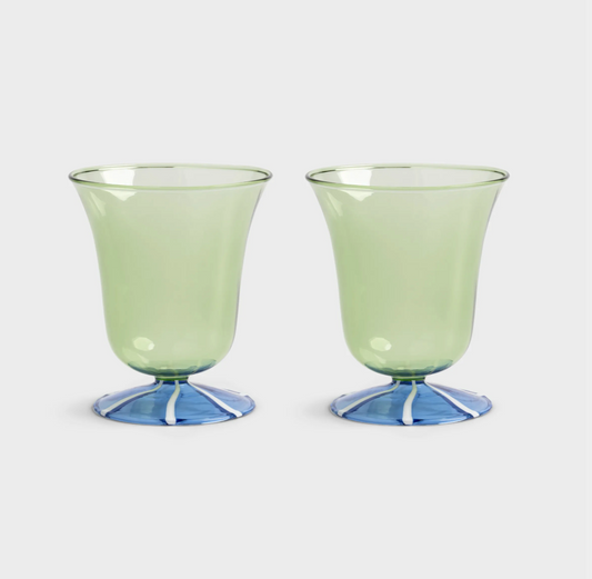 VASOS VÍSPERA VERDE (SET X2)