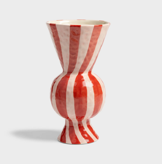 JARRÓN ROMBOS ROJOS