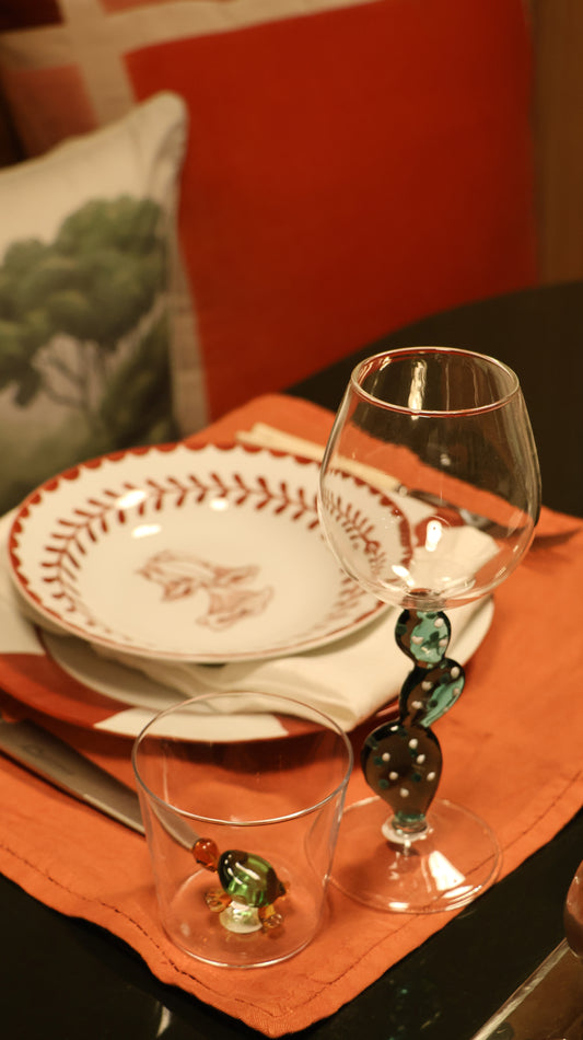 INDIVIDUAL LINO NARANJA OSCURO (PACK X6)